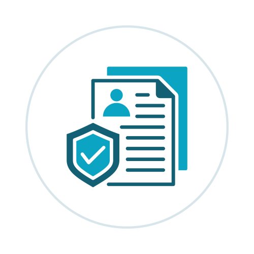 Icon for Removal of Conditions of Residence depicting a positive checkmark and paperwork.